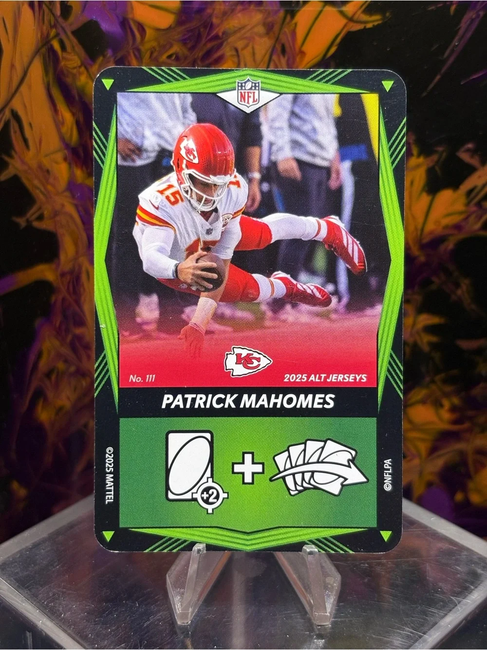 Patrick Mahomes 2025 UNO Elite Alt Jerseys Edition - Green